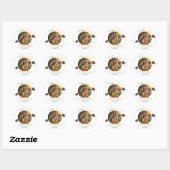 Net Afgestudeerde Moderne Foto Ronde Sticker (Vel)