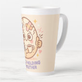 Net Alles Bij Elkaar Houdend Latte Mok (Rechterhoek)