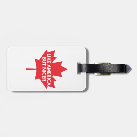 Net als Amerika, maar dan mooier Bagagelabel (Achterkant horizontaal)