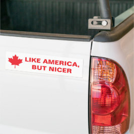 Net als Amerika, maar dan mooiere Bumpersticker