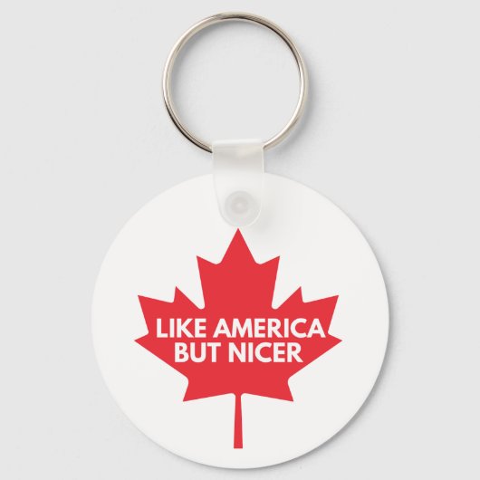 Net als Amerika, maar dan mooiere Sleutelhanger (Achterkant)