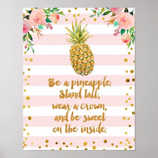 Net als ananas Poster Art Print (Voorkant)