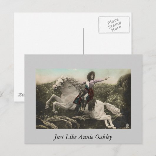 Net als Annie Oakley Briefkaart (Voorkant / Achterkant)