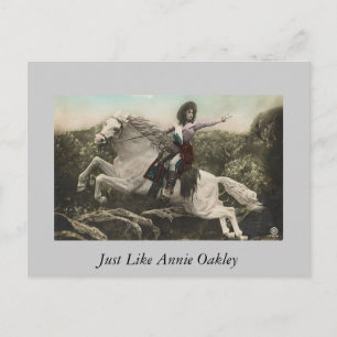 Net als Annie Oakley Briefkaart
