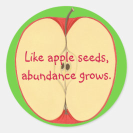Net als appelpitten groeit er overvloed, Stickers