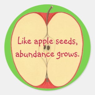 Net als appelpitten groeit er overvloed, Stickers