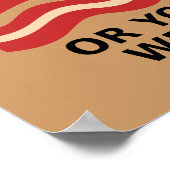 Net als Bacon Poster (Hoek)