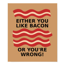 Net als Bacon Poster