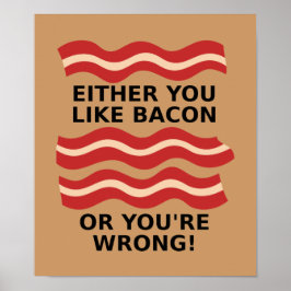 Net als Bacon Poster