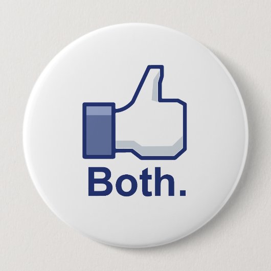 Net als beide ronde button 4,0 cm (Voorkant)