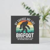 Net als Bigfoot, nooit gezien! (Staand voorkant)