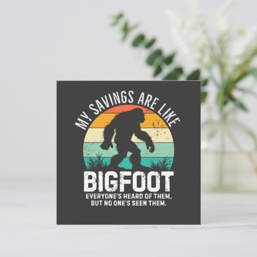 Net als Bigfoot, nooit gezien! (Staand voorkant)