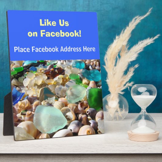 Net als bij ons op Facebook Counter Sign Plaque (A Fotoplaat (Zijkant)