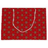 Net als bij Red Flower Pattern Large Gift Bag Cadeautasje (Voorkant)