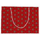 Net als bij Red Flower Pattern Large Gift Bag Cadeautasje (Achterkant)