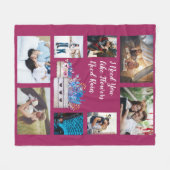 Net als bloemen hebben ze aangepaste liefdesfoto's fleece deken (Voorkant (Horizontaal))