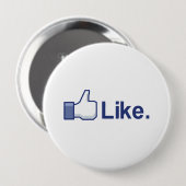 Net als Bumpersticker Ronde Button 4,0 Cm (Voorkant /achterkant)