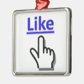 Net als Button Ornament (Links)