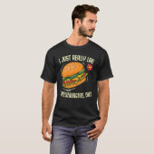 Net als Cheeseburger Sandwich T-shirt (Voorkant volledig)