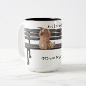 Net als dat konijn op een bank Mok (Voorkant links)