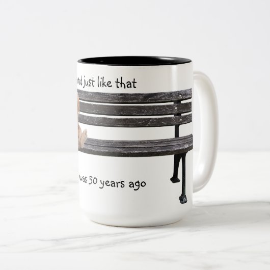 Net als dat konijn op een bank Mok (Voorkant rechts)