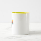 Net als de Bijbel van de Kastretro Verse Christeli Tweekleurige Koffiemok (Center)