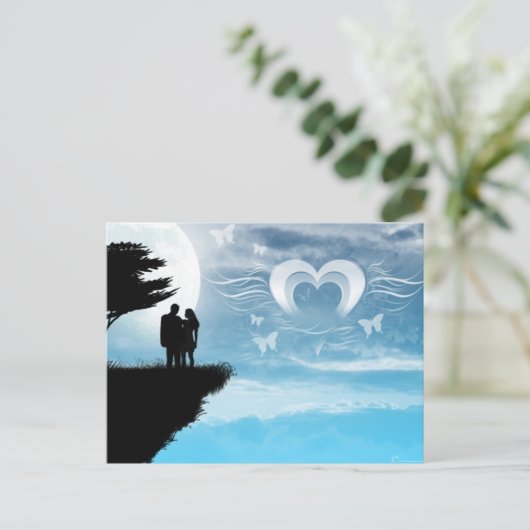 Net als de hemel briefkaart (Staand voorkant)