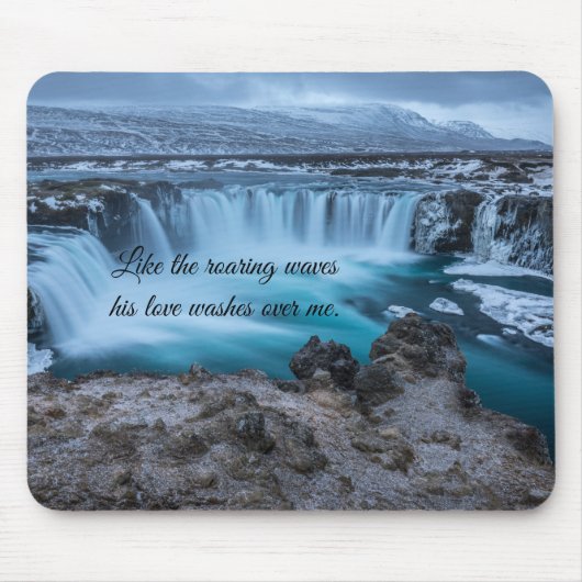 Net als de Muismat Roaring Waves Blue Ocean (Voorkant)