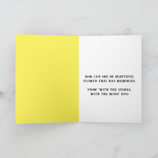 Net als de Rose Never Card Kaart (Binnen)