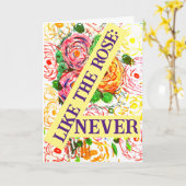 Net als de Rose Never Card Kaart (Gele Bloem)
