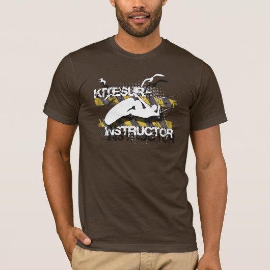 Net als de vogels, kitesurf instructeur shirt (Voorkant)