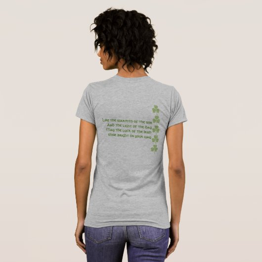 Net als de Warmte van de Zon - Irish Blessing T-shirt (Achterkant volledig)