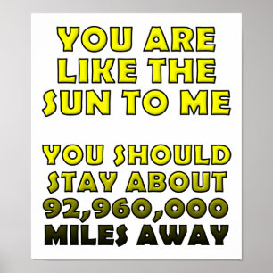Net als de Zon Grappige Poster