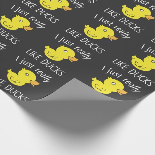 Net als Ducks Funny Duck Lover Cadeaupapier (Hoek)