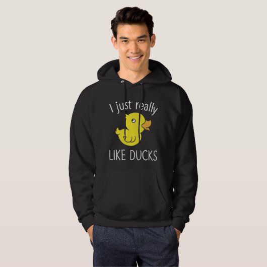 Net als Ducks Funny Duck Lover Hoodie (Voorkant volledig)