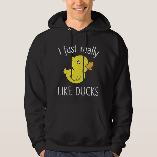 Net als Ducks Funny Duck Lover Hoodie (Voorkant)