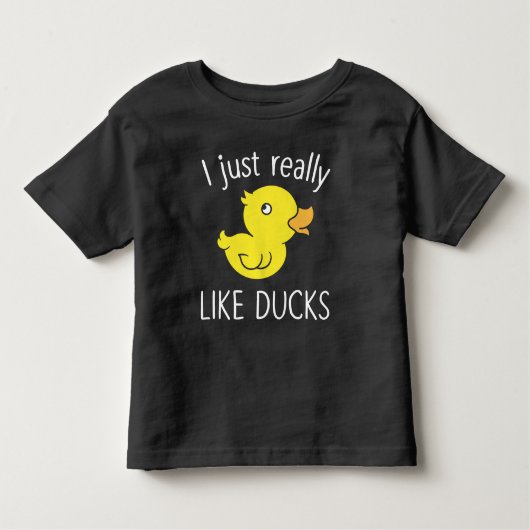 Net als Ducks Funny Duck Lover Kinder Shirts (Voorkant)