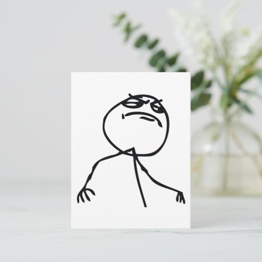 Net als een baas briefkaart (Staand voorkant)