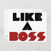 Net als een baas briefkaart (Voorkant / Achterkant)