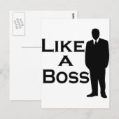 Net als een baas briefkaart (Voorkant / Achterkant)