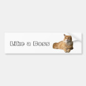 Net als een baas bumpersticker (Voorkant)
