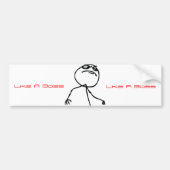 Net als een baas bumpersticker (Voorkant)