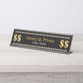 Net als een baas bureau naambordje (Voorkant)