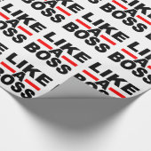 Net als een baas cadeaupapier (Hoek)