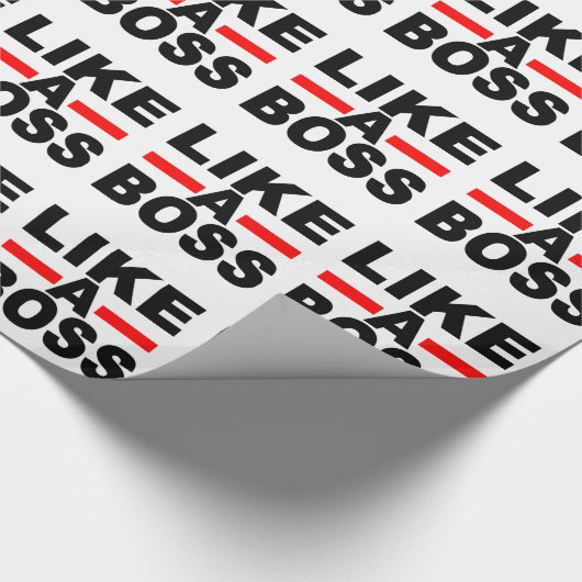 Net als een baas cadeaupapier (Hoek)