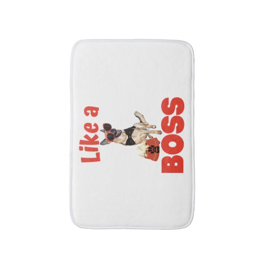 Net als een Baas-Duitse herder Badmat (Voorkant Verticaal)