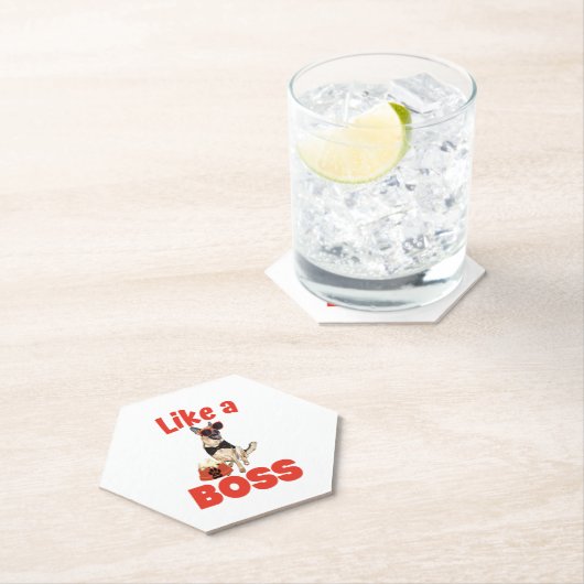 Net als een Baas-Duitse herder Kartonnen Onderzetters (Insitu)