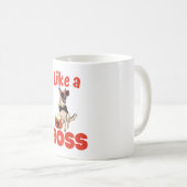 Net als een Baas-Duitse herder Koffiemok (Voorkant rechts)