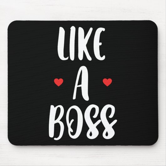 Net als een baas | Hoorten Muismat (Voorkant)