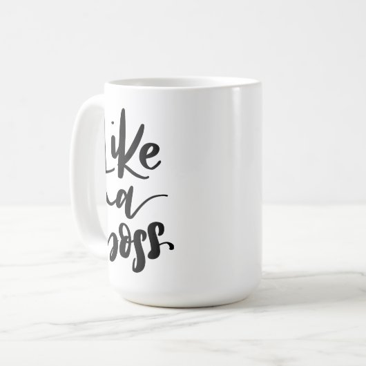 Net als een baas koffiemok (Voorkant links)